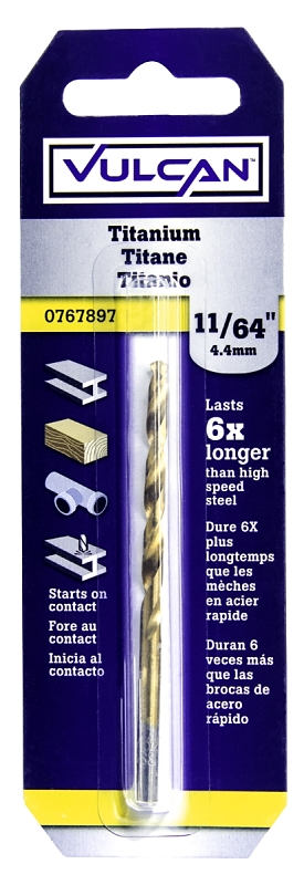 Titanium Drill Bit 11/64"