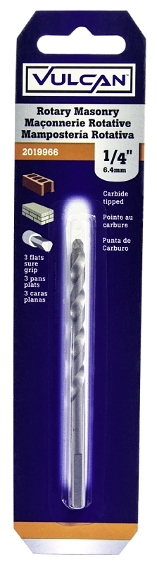 Rotary Masonry Drill Bit 1/4"x4"