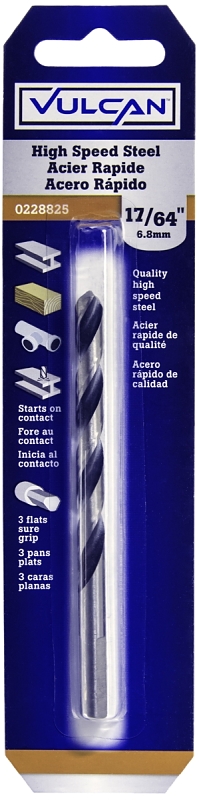 Drill Bit High Speed Steel 17/64"