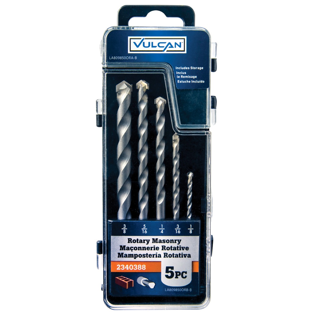 BIT MASONRY SET 5PC 1/8-3/8IN