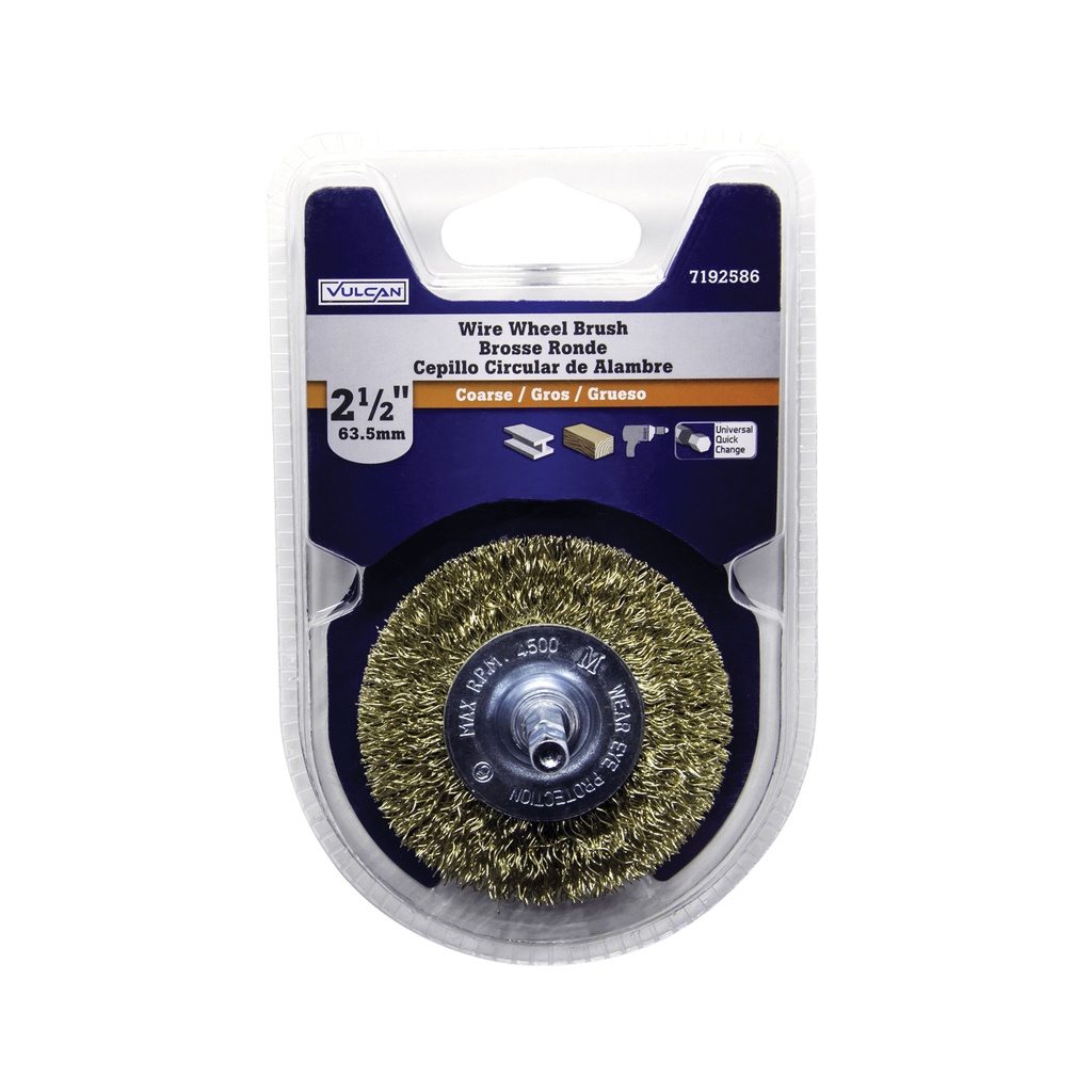 BRUSH WHL 1/4 SHK 2-1/2IN CRSE