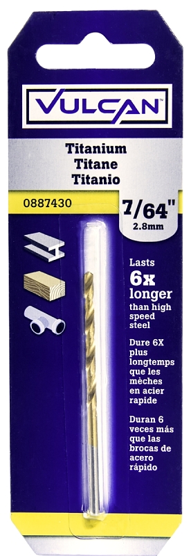 BIT DRILL TITANIUM 7/64IN