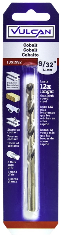 Drill Bit Cobalt 9/32"