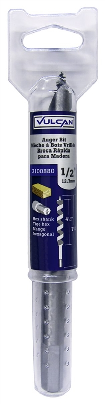 Auger Bit 1/2" Spiral Flute