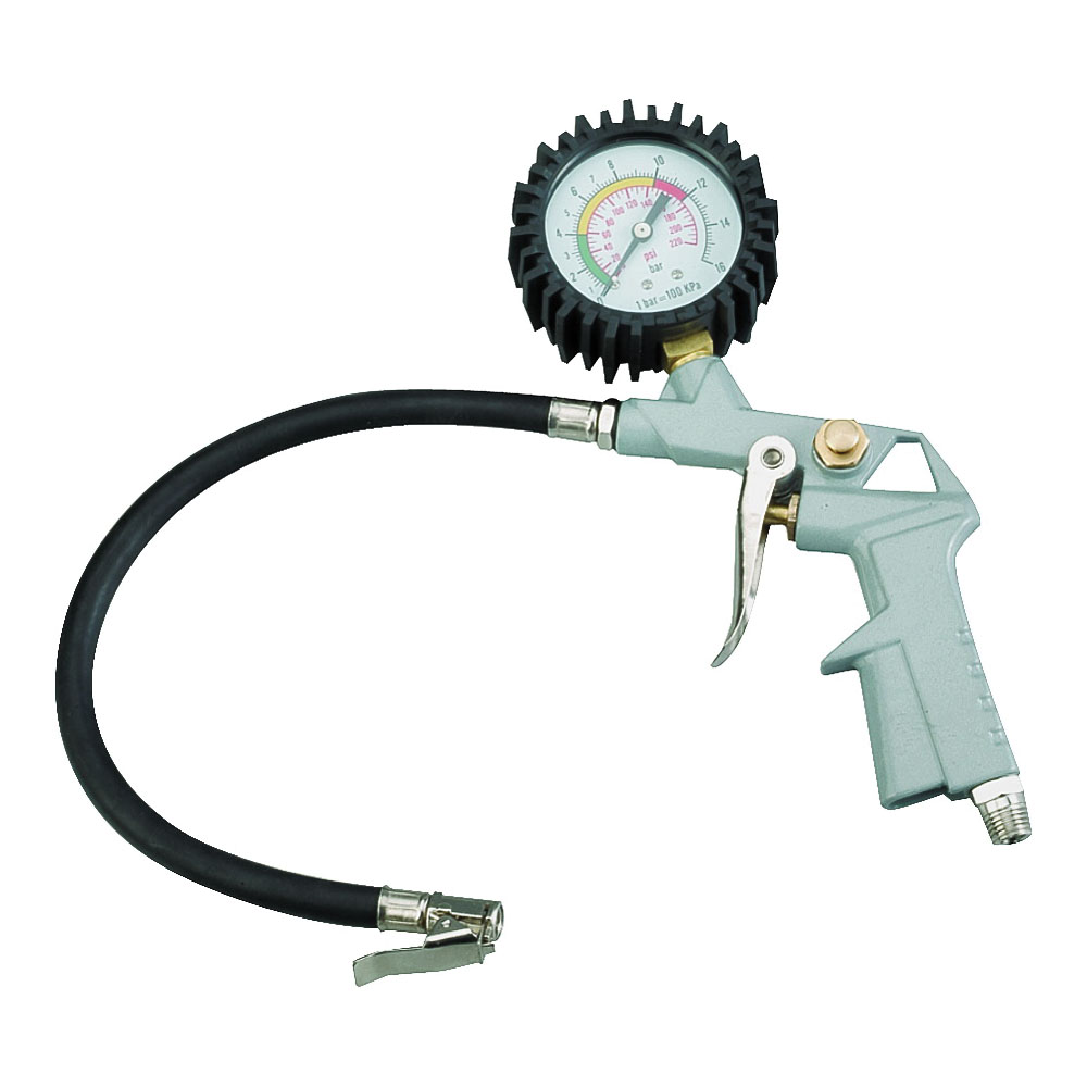 Tire Inflator 1/4" NPT w/Gauge
