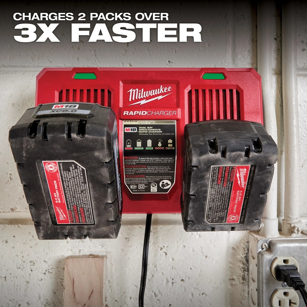 M18 DUAL BAY RAPID CHARGER