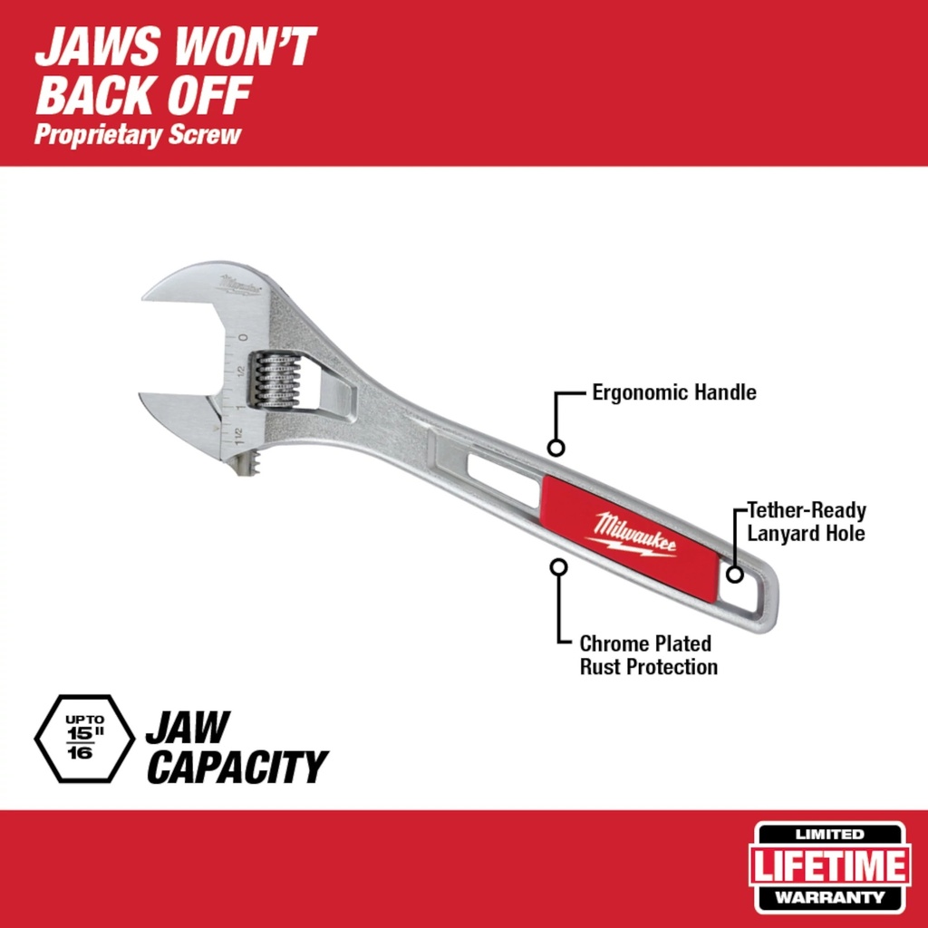 ADJUSTABLE WRENCH 6"