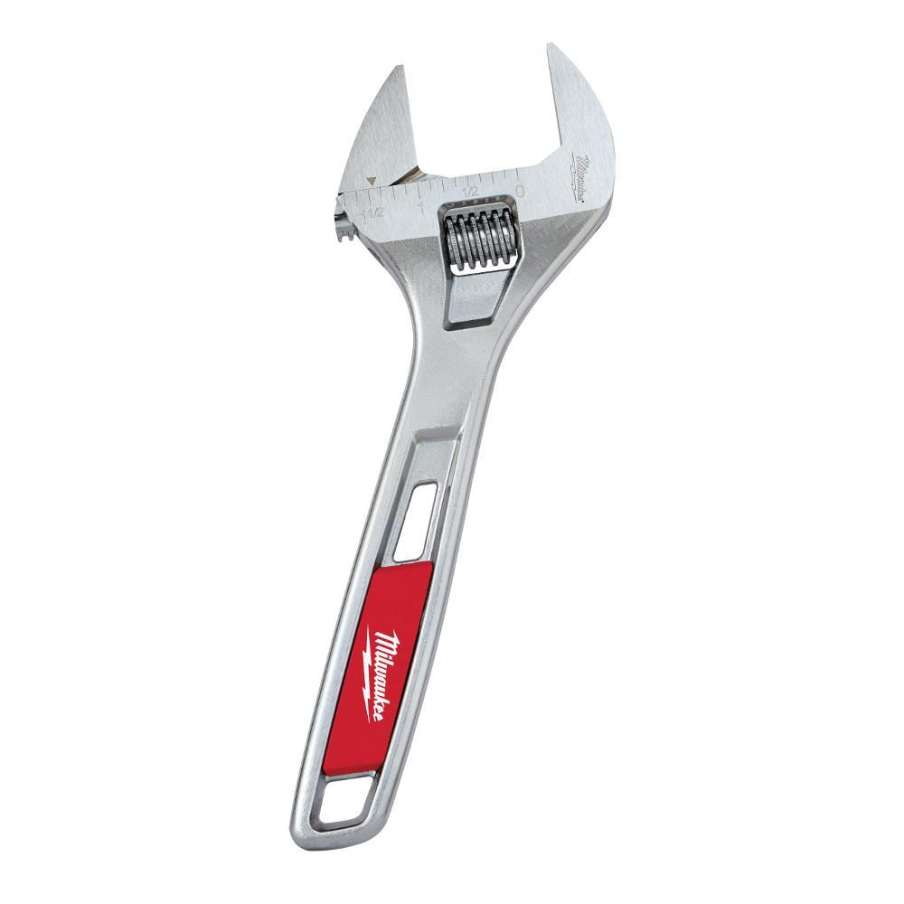 ADJUSTABLE WRENCH WIDE JAW 8"