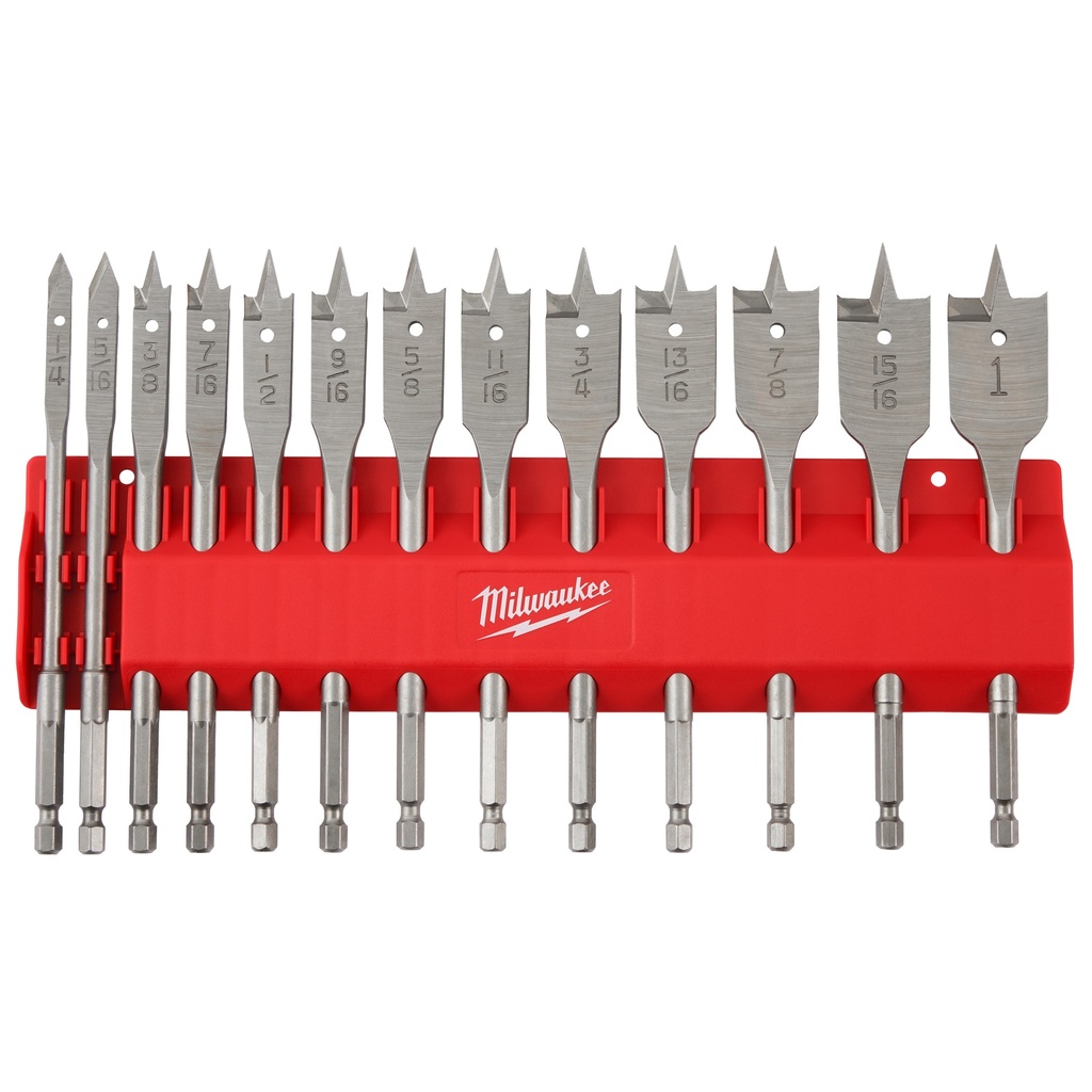 Bit Flat Boring Set 13 Piece