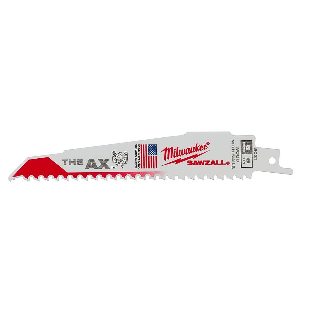 6" Sawzall Blade 5/8 TPI