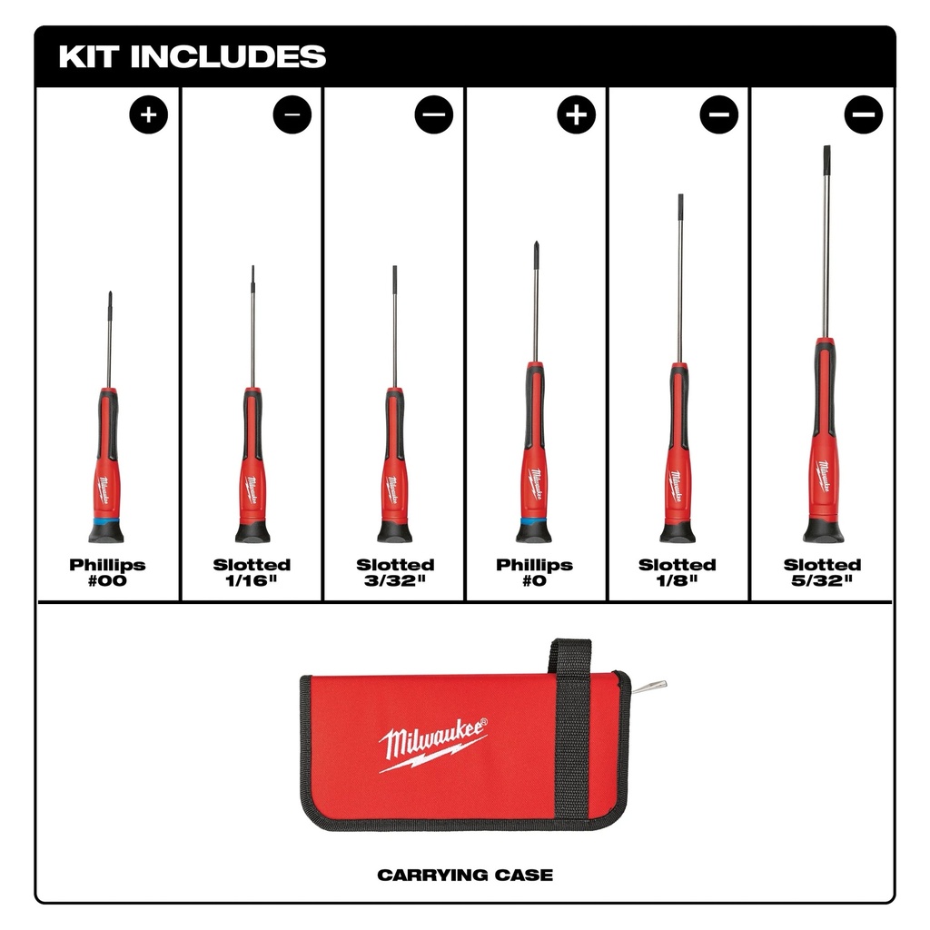 6 PC Precision Screwdriver w c