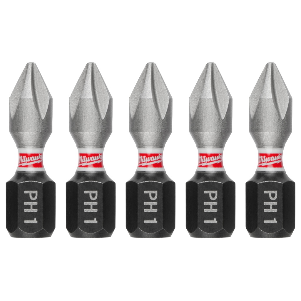 Phillips Power Bits 1" #1 5pk