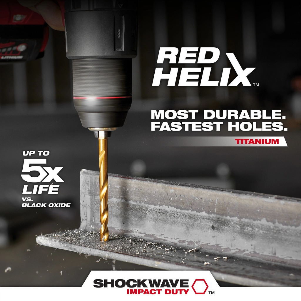 SHOCKWAVE TIN DRILL BIT 9/32"