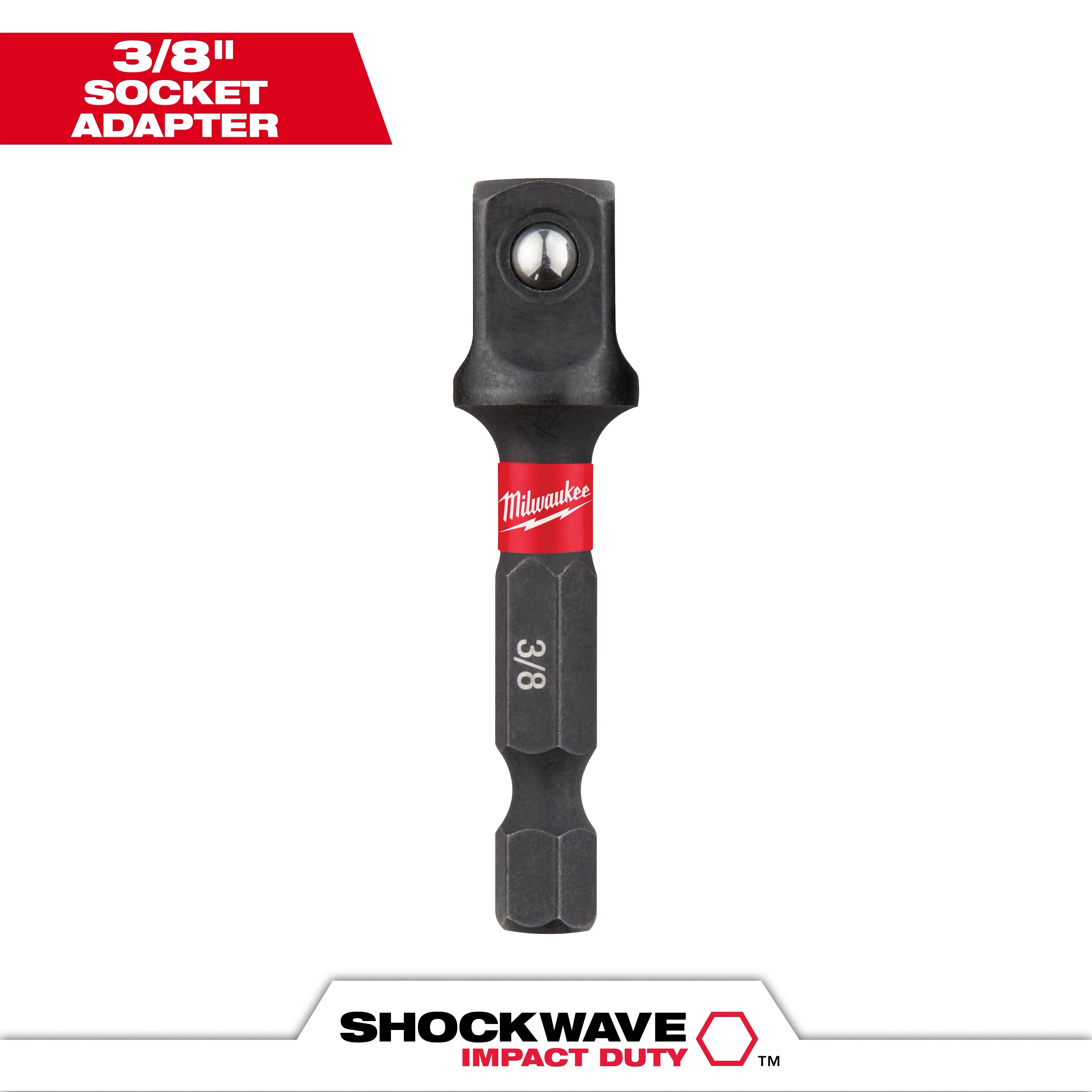 Socket Adapter 1/4hex to 3/8"