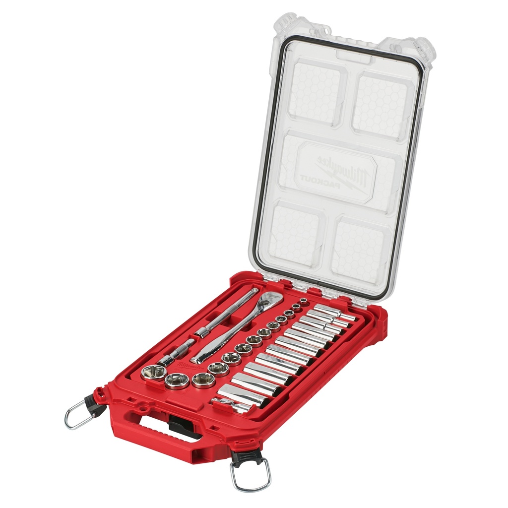 PACKOUT 3/8 SOCKET/RATCHET SET