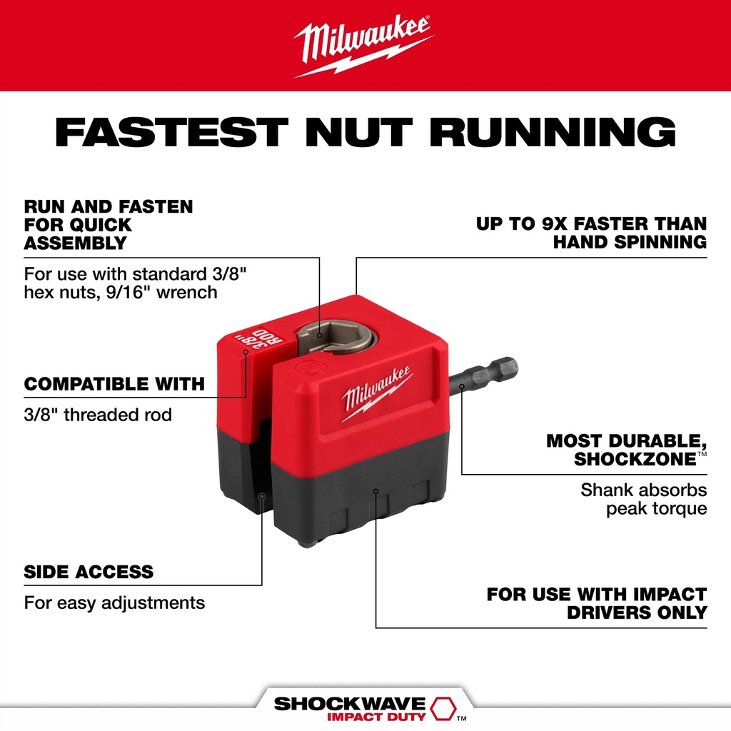 3/8" Threaded Rod Nut Runner