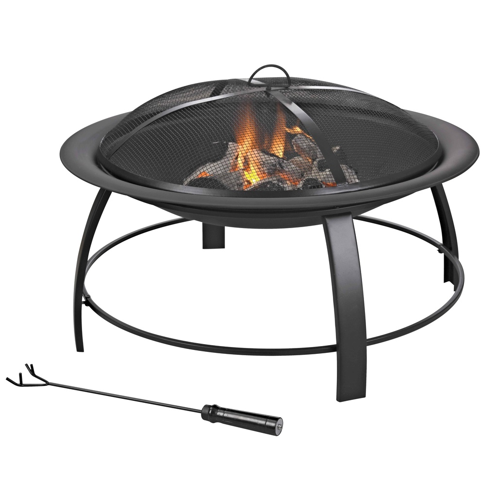 FIrepit Round Outdoor 30" Black