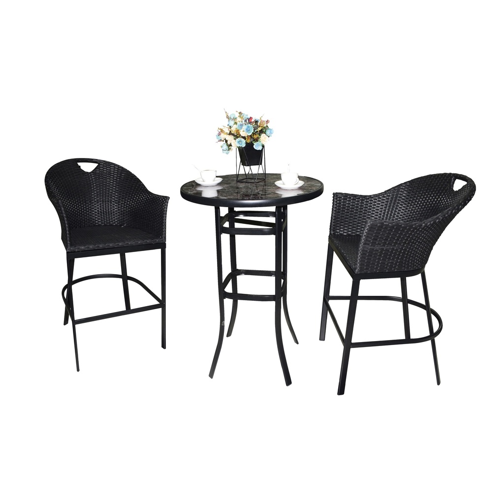 Patio High Bar Chat Set 3pc