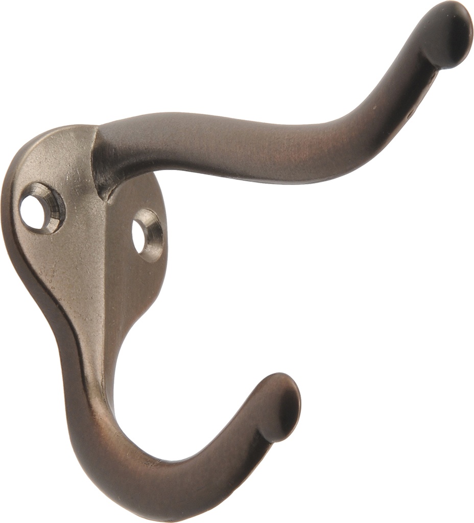 COAT/HAT HOOK ANT BRONZE