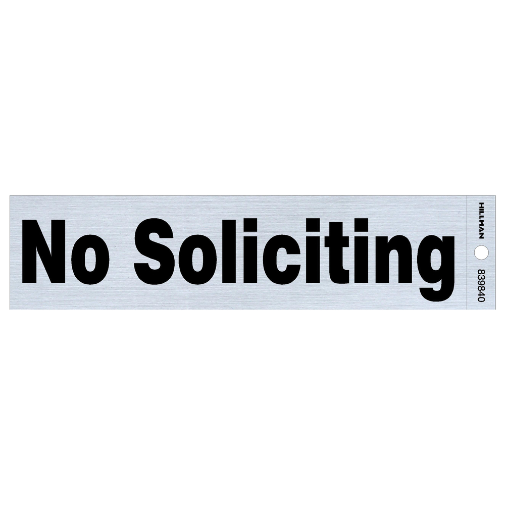 2X8 NO SOLICITING