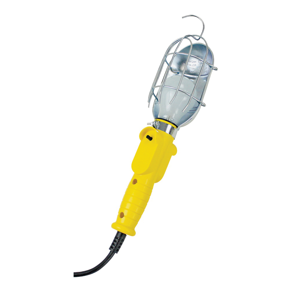 Worklight Incandescent 6ft Cord Metal Guard Yellow