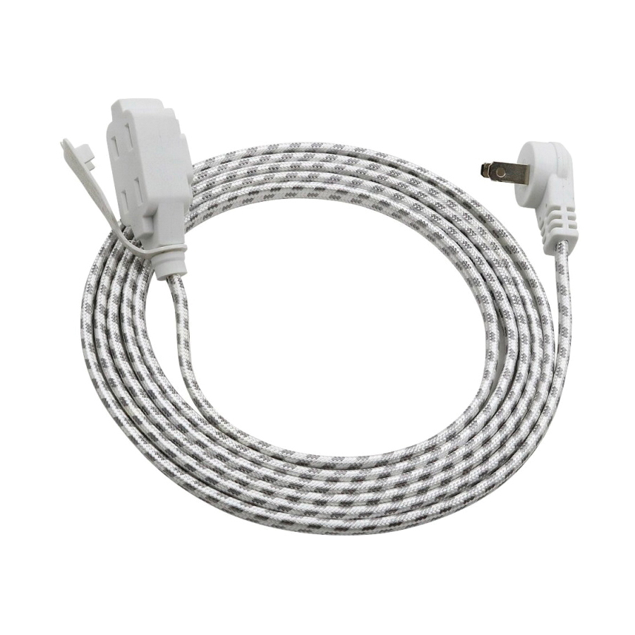 Extension Cord 16/2AWG 9ft 3-Outlet Accent Gray