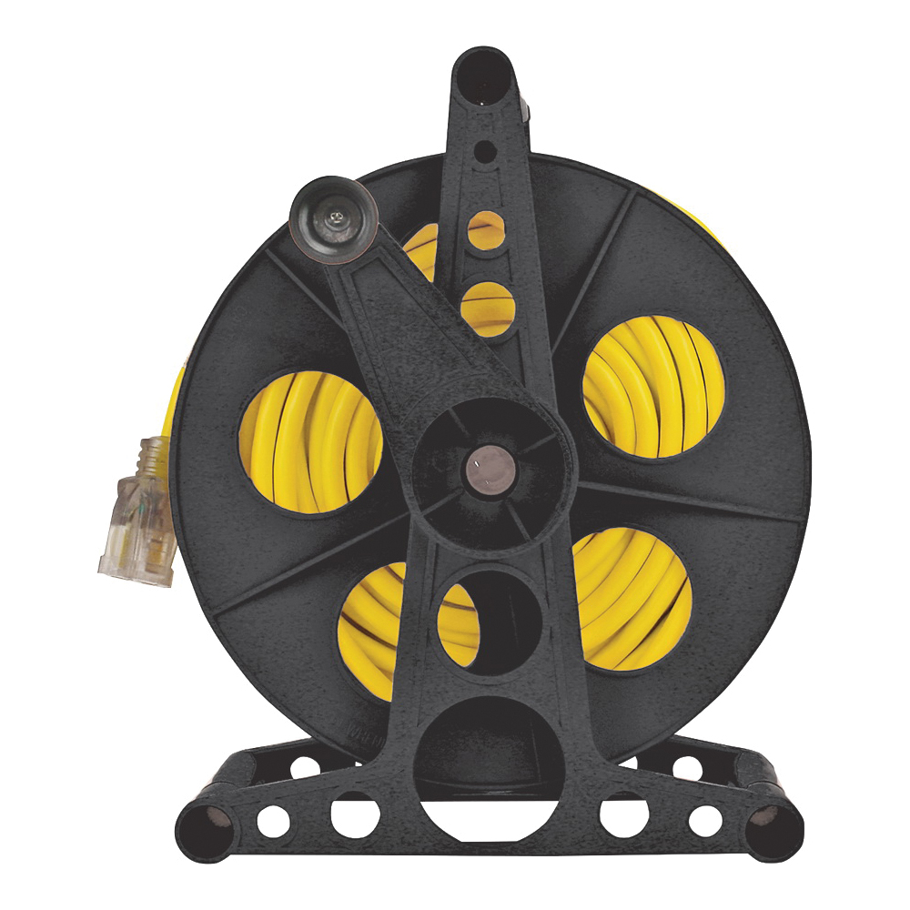 Cord Reel w/Stand Plastic Black