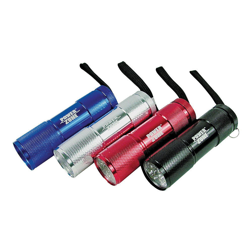 Flashlight 9 LED 3AAA Aluminum