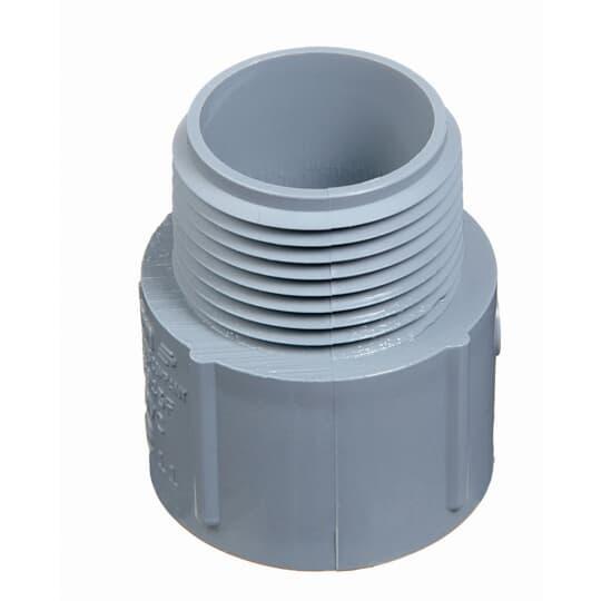 PVC Gray 3/4" Male Adapter
