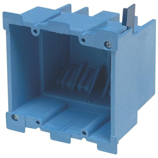 Box 2-Gang Blue 34 Cu.In w/Ear