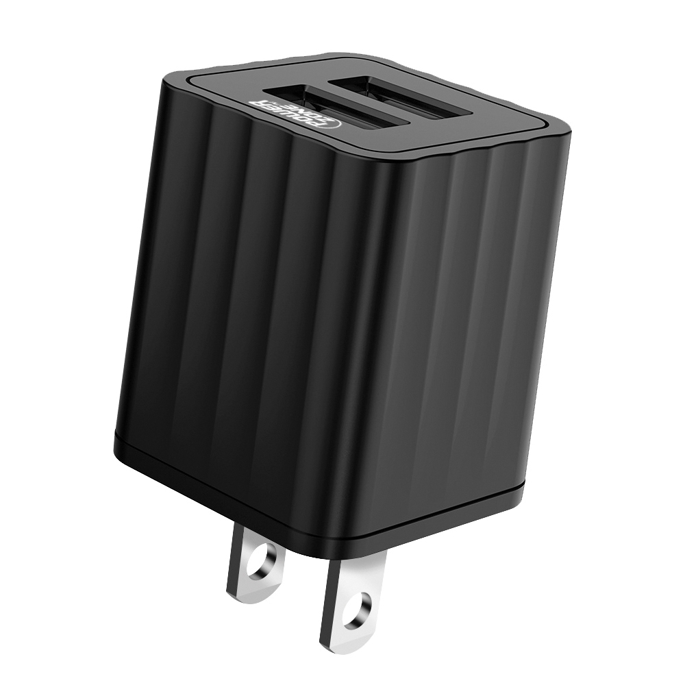 USB Charger Dual 2.1A Black