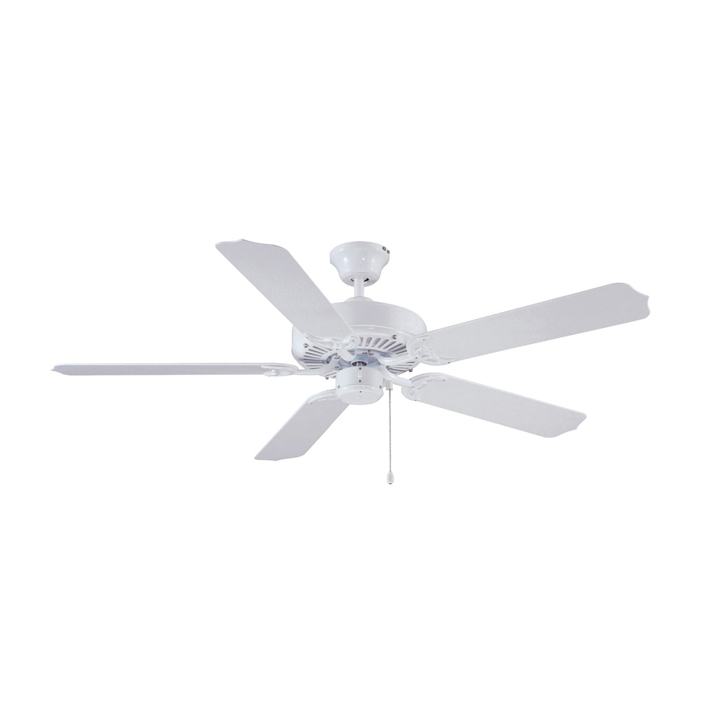 Ceiling Fan 52" White Outdoor 5 Blade 3 Speed