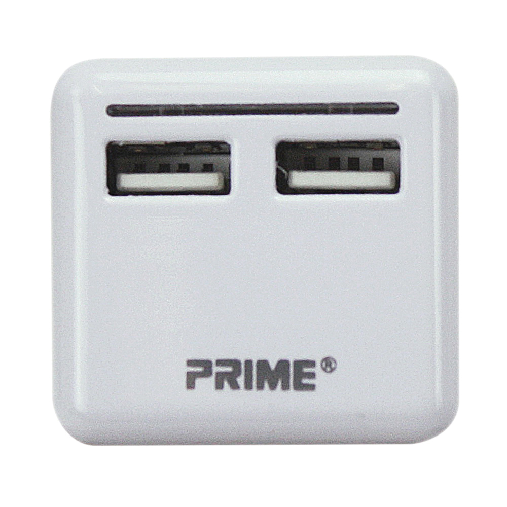 USB Charger 2-Outlet 3.4A White