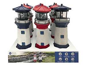 Solar Lighthouse Plastic 4 Lumens