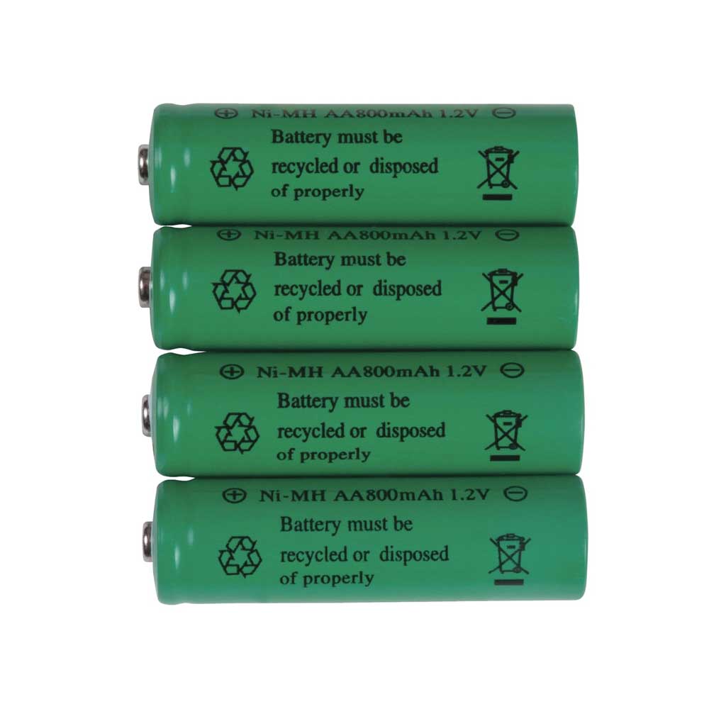 Battery AA Rechargeable NIMH 1.2V 800mAH 4pk