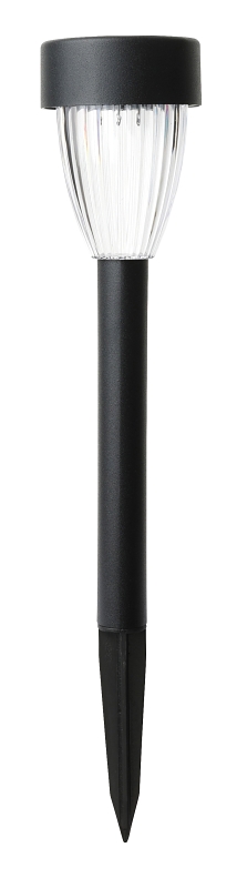 Solar Light Stake Black Plastic/Metal 3 Lumens