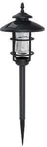 Solar Light Stake Black LED 15 Lumens