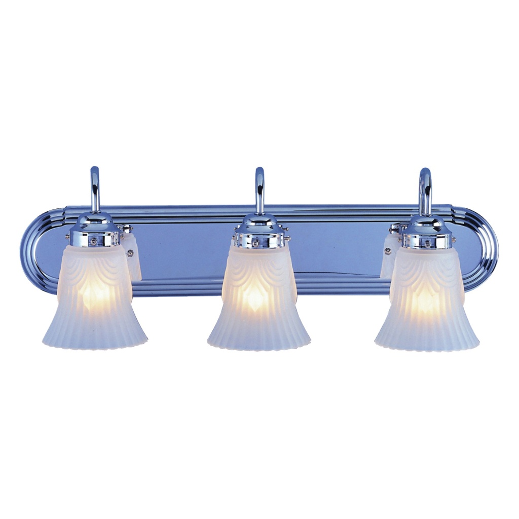 Vanity Wall Light 3 Light Chrome Shades