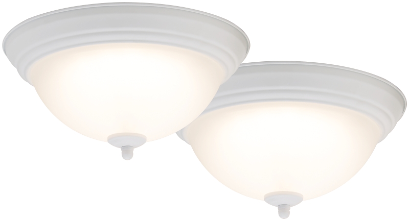Ceiling Fixture LED White 11" 3000K 1100 Lumens 2pk