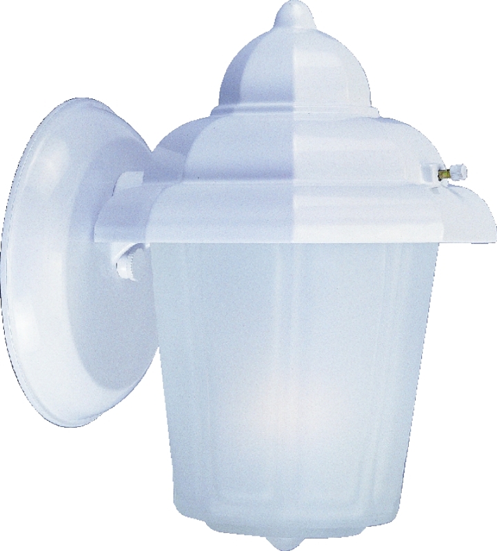 Oudoor Wall Light White Frosted Glass