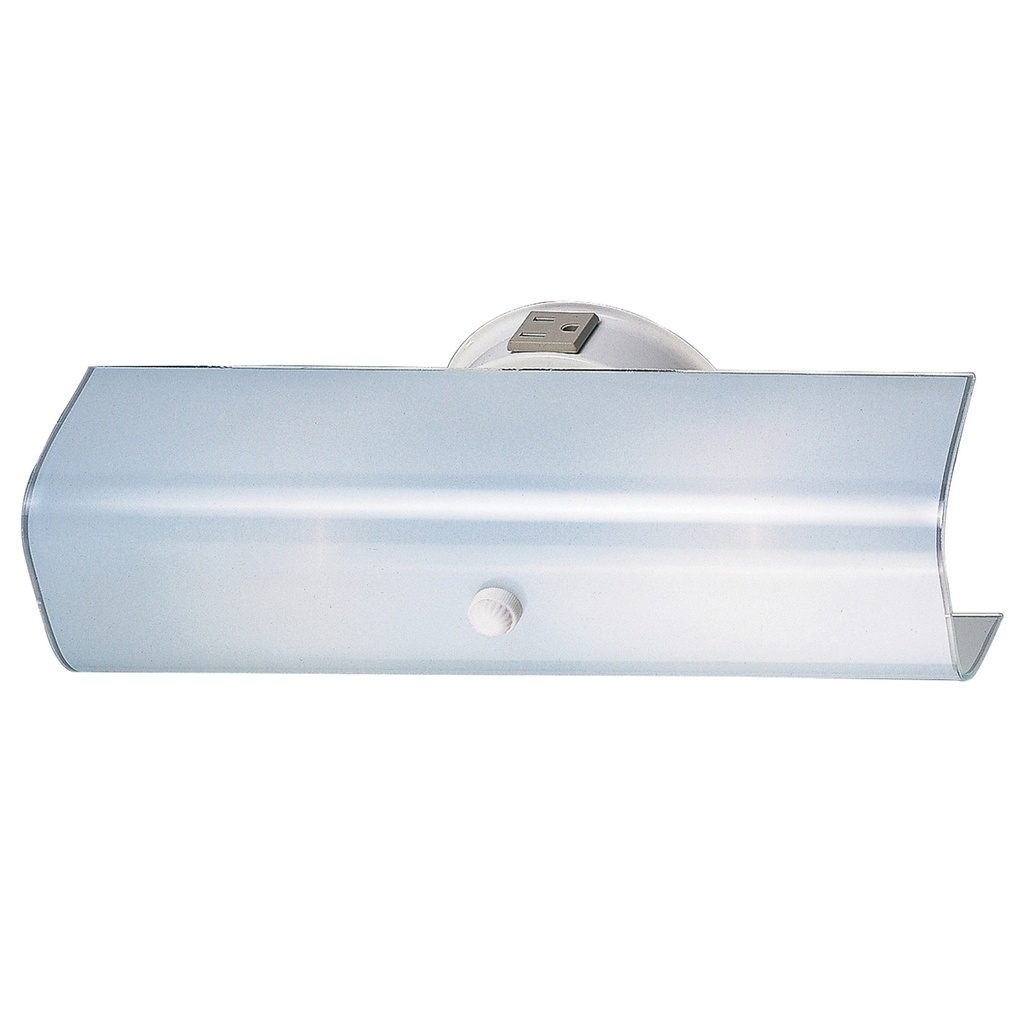 Vanity Wall Light 2 Light White Glass