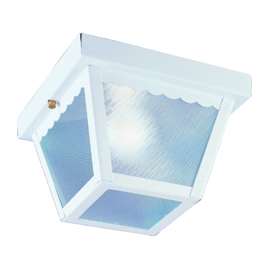 Outdoor Porch Light White Frosted Glass Panels
