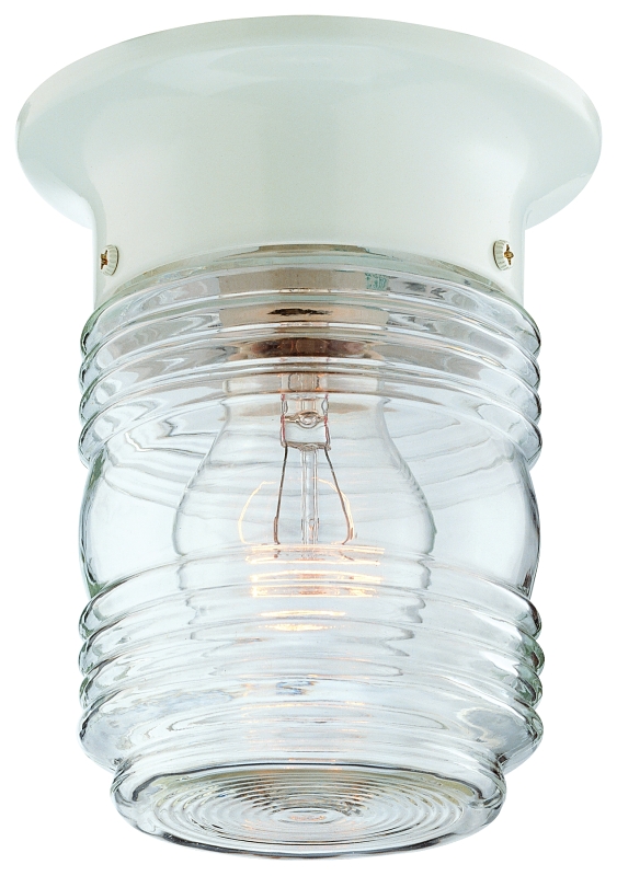 Outdoor Porch Light White Jelly Jar