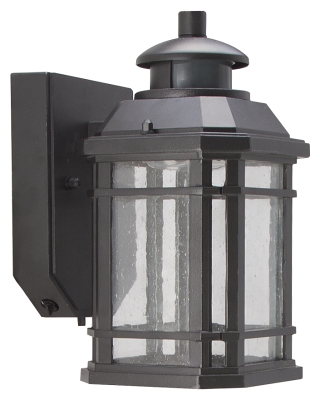Oudoor Wall Light Black LED Lamp Motion Activated 3000K 350 Lumens