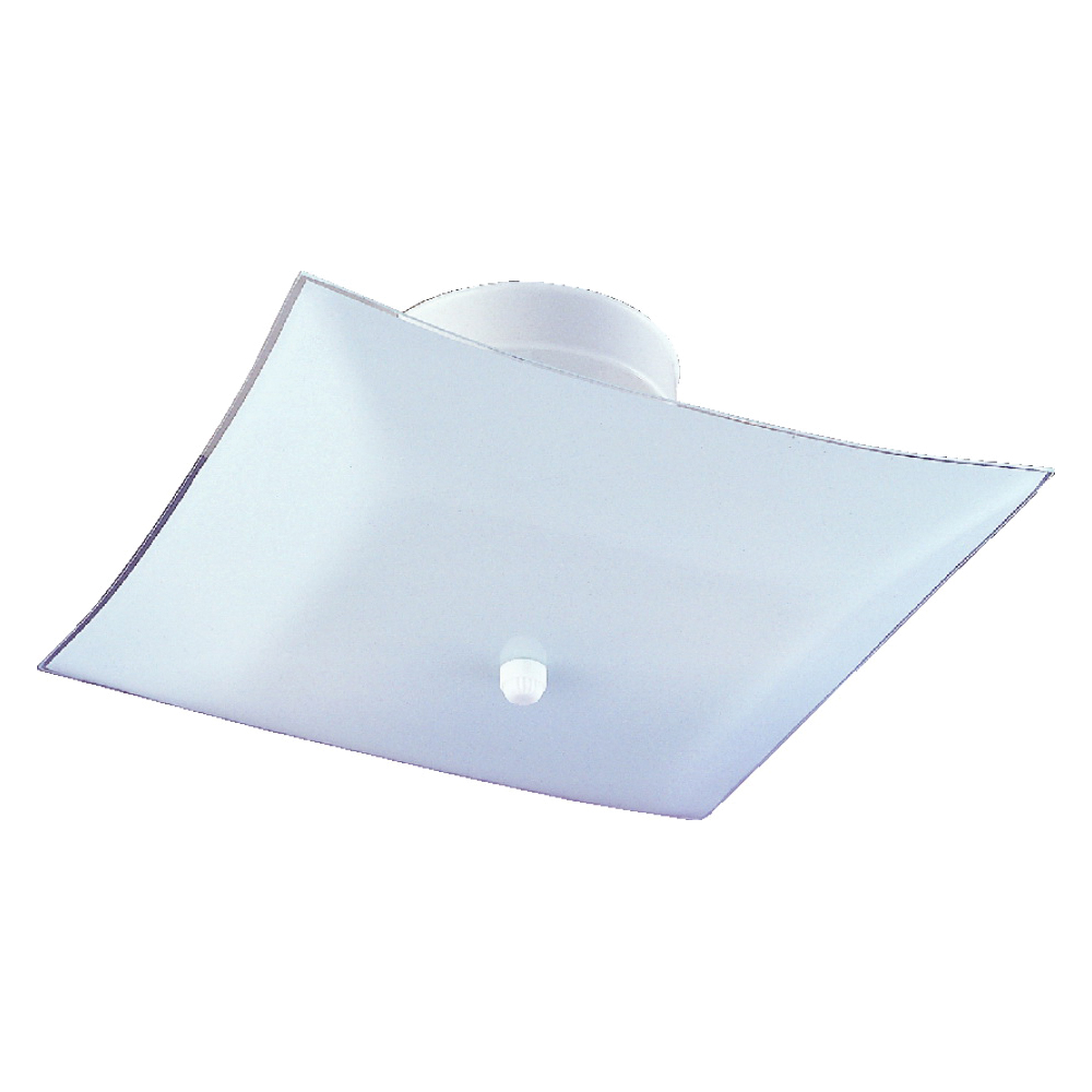 Ceiling Fixture 2 Light White Square