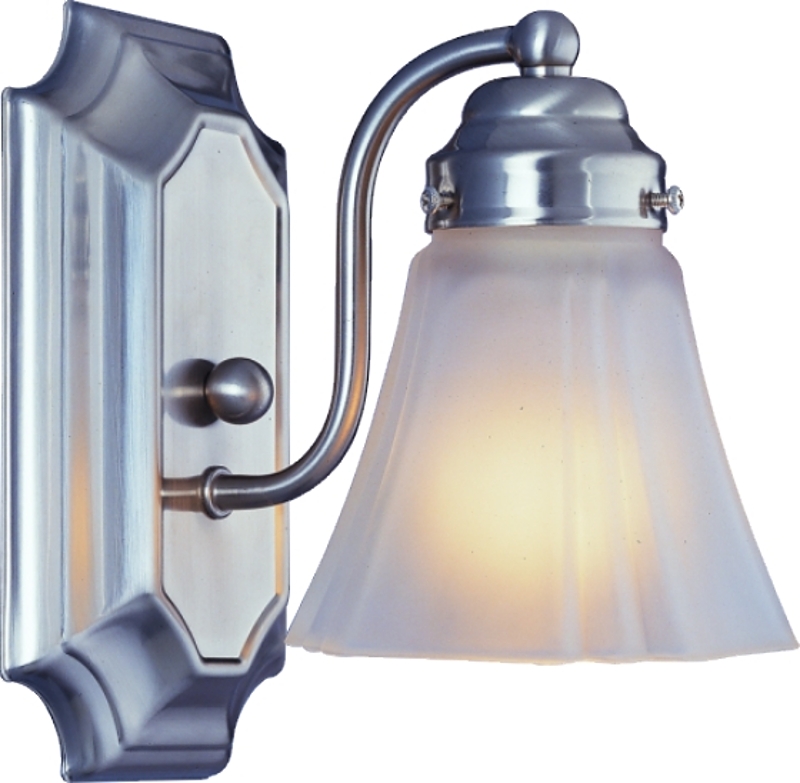 Vanity Wall Light Brushed Nickel Alabaster Glass