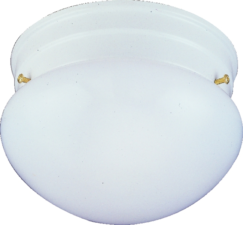 Ceiling Fixture 1 Light White Opal Glass 7-1/2"