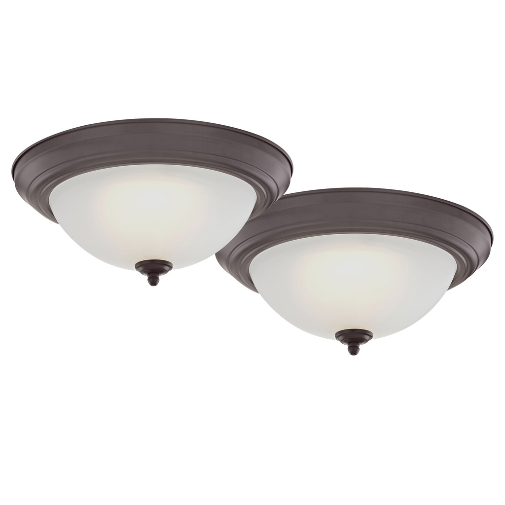 LIGHT LED 13IN FLUSH MOUNT BRONZE