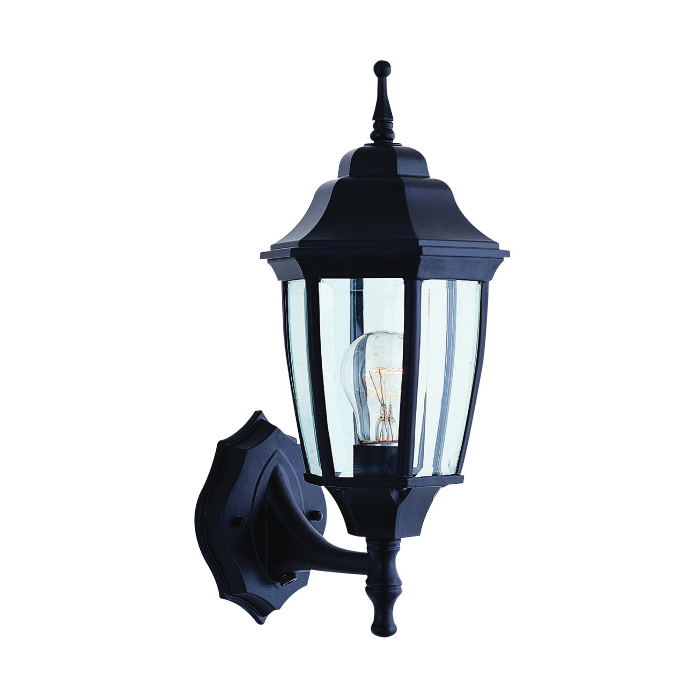 Wall Lantern 1 Light Black