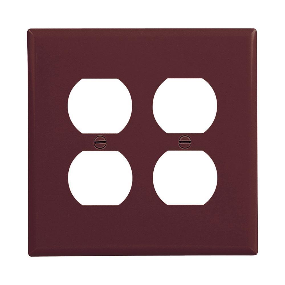 Wallplate Receptacle 2 Gang Br